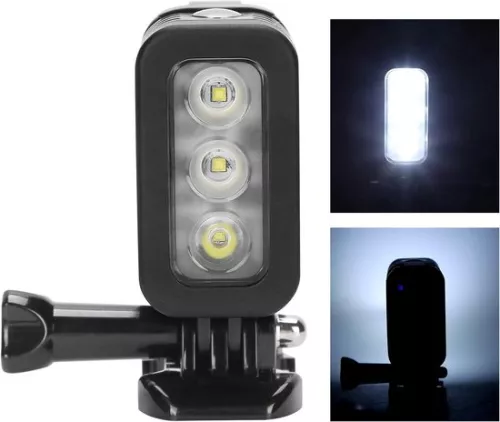 merkloos Waterdichte LED-videolamp voor camera's - Dimbare onderwaterlamp - Duiklamp - Compatibel met GoPro 4 3 2 1 . (8785311195400)