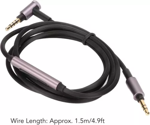merkloos Vervangende upgrade-audiokabel voor Sony WH XB910N XB 950BT 900N 700 MDR 1A MDR 100abn MSR7 1rmk2 100AAP ATH MSR7 hoofdtelefoonkabel met microfoon. (6152348780718)