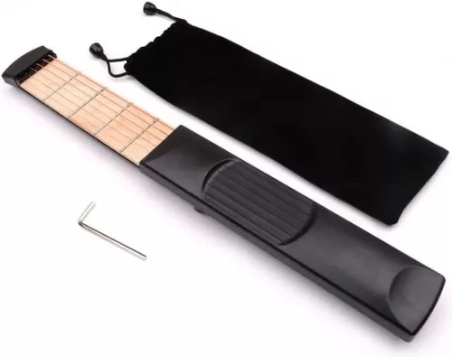 Draagbare gitaaroefentool met 6 frets voor linkshandigen - Gitaargadget, akkoordentrainer voor beginnende gitaristen