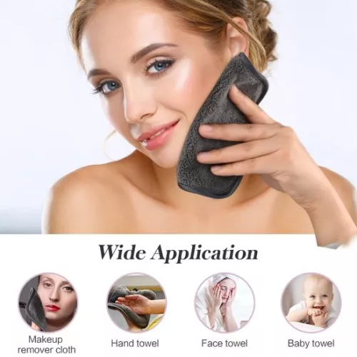 merkloos Microvezel make-up remover, zachte gezichtsreinigingsdoek, absorberende washand, gezichtstissues (8998339786677)
