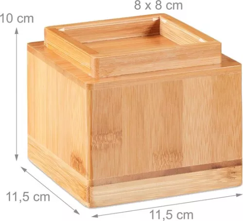 merkloos Set van 4 meubelverhogers van 8,5 cm voor tafels, stoelen en ander meubilair, H x B x D 10 x 11,5 x 11,5 cm, naturel, set van 4. (8998339342330)