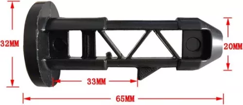 merkloos Verpakking met 10 scharnierpinnen voor deksel van afvalcontainer - gatdiameter 20 mm - geschikt voor afvalcontainers van 50 / 80 / 100 / 120 / 240 liter. (8785307205717)