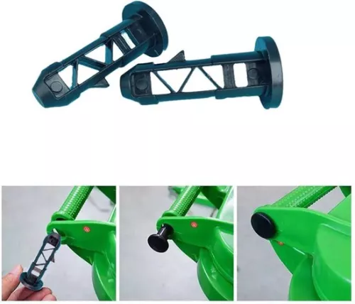 merkloos Verpakking met 10 scharnierpinnen voor deksel van afvalcontainer - gatdiameter 20 mm - geschikt voor afvalcontainers van 50 / 80 / 100 / 120 / 240 liter. (8785307205717)