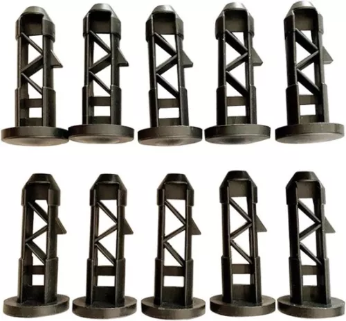 Verpakking met 10 scharnierpinnen voor deksel van afvalcontainer - gatdiameter 20 mm - geschikt voor afvalcontainers van 50 / 80 / 100 / 120 / 240 liter.