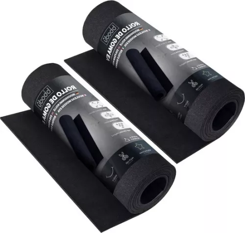 merkloos Verpakking met 2 rollen EVA-schuim 5 mm zwart schuimrubber schuimplaten - knutsel cosplay schuim knutselschuim - jongens meisjes - Velformaat 150 cm x 32 cm zwart (8785297503459)