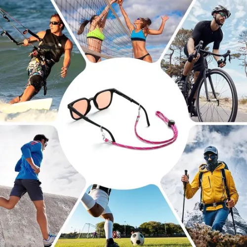 Merkloos Brillenband - Sportieve Brillenhouder - 6 Stuks - Unisex (9501546266536)