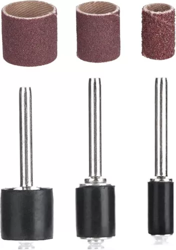 merkloos Inzetringen voor schuurbanden, schuurtrommels, stalen en koperen schuurschijven, 102 stuks - Schuurband, roterende schuurtrommel, schuurring voor slijpen en polijsten (in HTML). (8785310159922)