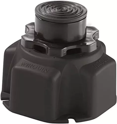 merkloos Set van 6 poten voor douchebak - zwart - stevige ondersteuning (9504117656156)