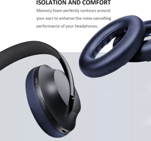 merkloos Vervangende oorkussens voor Bose 700 Noise Cancelling-koptelefoon, zachter PU-leer, donkerblauw (8785307207155)