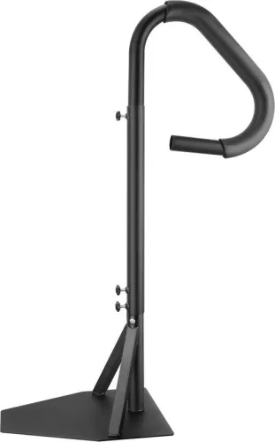 Merkloos Whirlpoolleuning 272 kg Draagvermogen Spa-leuning van aluminiumlegering Zwembadleuning in hoogte verstelbaar van 122,92 tot 160 cm Handgreep Instaphulp 360° draaibaar voor zwembaden Whirlpools (6097715418422)