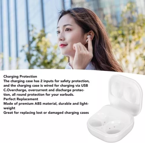 merkloos Vervangende oplaadcase voor Samsung Galaxy Buds 2 SM R177 - Draadloos opladen - Bluetooth-koppeling. (6152310595517)
