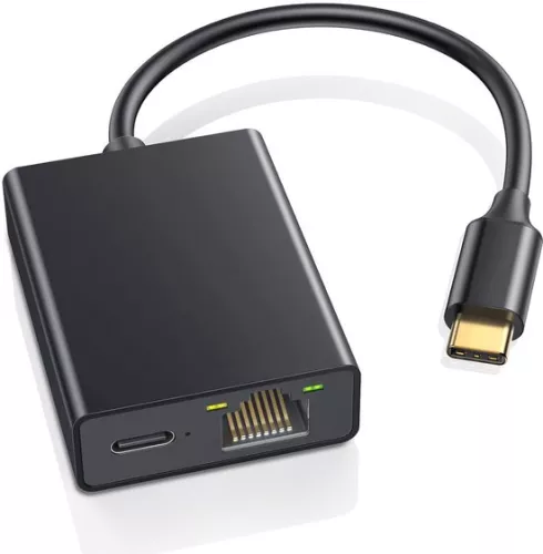 USB C naar Ethernet-adapter voor Chromecast en andere apparaten - Stabiliteit en snelheid tot 100 Mbps
