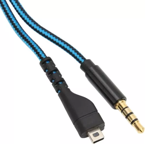 merkloos Vervangende hoofdtelefoonkabel met Y-adapter - AUX-kabel voor Steelseries Arctis 3/5/7/Pro. (6152349734796)