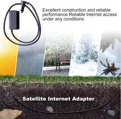 merkloos Starlink internet satellietkit voor V2 Gen2 - Ethernet-adapter en satellietinternet. (8785310488497)