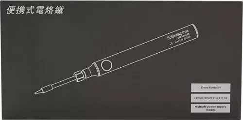merkloos Draadloze soldeerboutset met instelbare temperatuur en accessoires. (6152602463487)