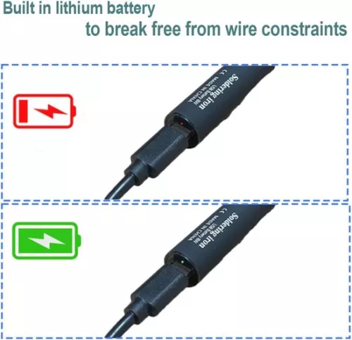 merkloos Draadloze soldeerboutset met instelbare temperatuur en accessoires. (6152602463487)