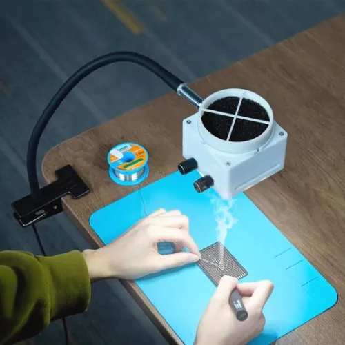 merkloos Draadloze soldeerboutset met instelbare temperatuur en accessoires. (6152602463487)