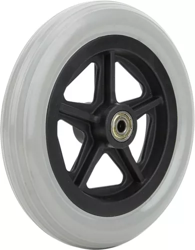 merkloos 7 inch zwenkwielen voor rolstoelen - antislip rubberen wielen - vervangende wielen voor rollator - rolstoelaccessoires. (8785309323303)