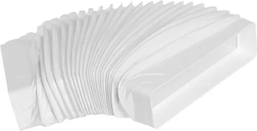 merkloos Afvoerslang voor airconditioning 220x55mm flexibele buis - Aansluiting voor rechthoekige buis - Platte flexibele buis - PVC - Installatie van ventilatiesysteem (6150842571511)