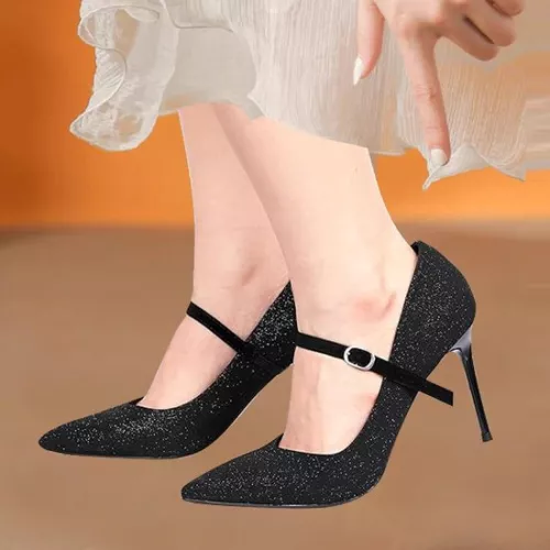 merkloos 3 paar afneembare enkelbandjes - verstelbaar - veters voor hoge hakken - voor pumps met losse hak. (6152317081006)