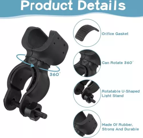 merkloos 4 houders voor krukken, wandelstokken en rolstoelaccessoires | Universele accessoires voor krukken, wandelstokken, rolstoelhouders, scooters en fietsen. (8785310486448)