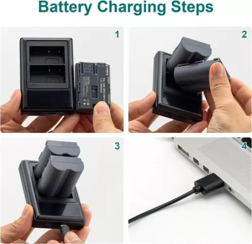 merkloos 2 x BP-511A accu + dubbele USB-lcd-oplader voor Canon EOS 5D 10D 20D 20D 30D 40D 50D 300D D30 D60 Rebel PowerShot G1 G2 G3 G5 G6 Pro 1 Pro 90 Pro 90 Pro 90 Pro 90 Pro 90 (8785322970935)