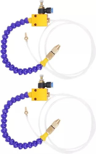 merkloos 2 Stuks Mist Koelvloeistof Smering Sproeisysteem voor 8mm Luchtleiding CNC Draaibank Frezen Boor (8785309345145)