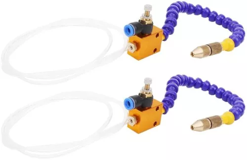 merkloos 2 Stuks Mist Koelvloeistof Smering Sproeisysteem voor 8mm Luchtleiding CNC Draaibank Frezen Boor (8785309345145)