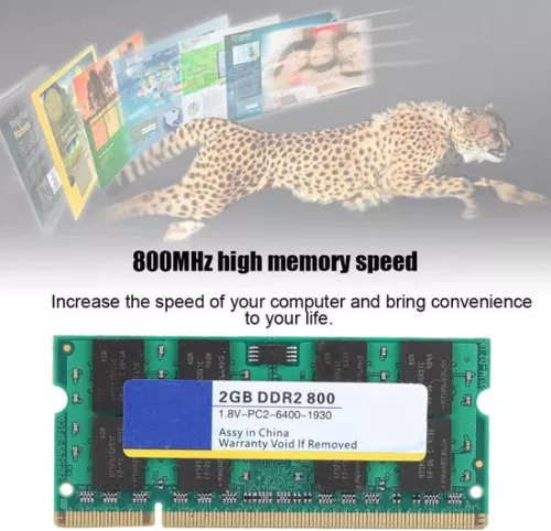 merkloos 8GB DDR2 800MHz SODIMM laptopgeheugen - Xiede PC2 6400 - Hoge snelheid - Volledig compatibel. (8785310320353)