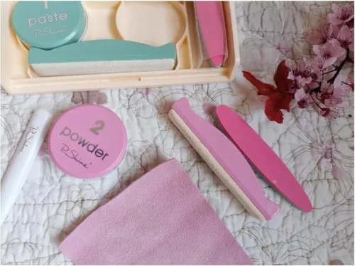 merkloos Professionele Japanse manicureset voor nagelverzorging en -reparatie met handleiding. (6154107846857)