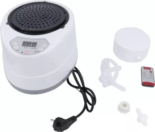 merkloos 1000W Draagbare Sauna Stoomboot - 0-99 Minuten Tijdsinstelling - Zweetbad Doos voor Houten Vat - Sauna Accessoires (8785308748886)
