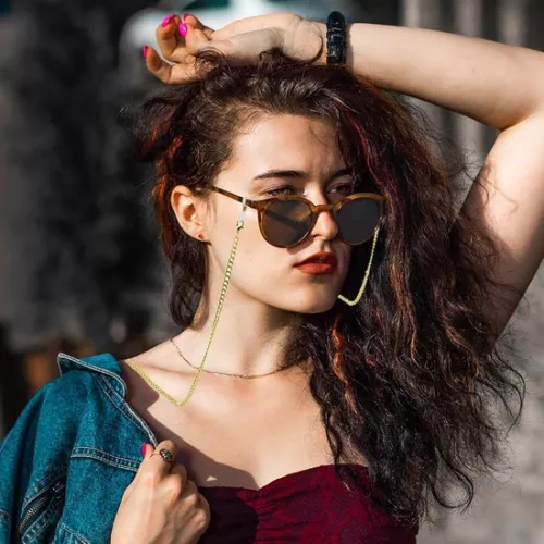 merkloos 3-delige brillenketting - Zonnebrilketting, brillenketting, antislip metalen leesbrillenketting, brillenband voor mannen en vrouwen, sportief (zilver, goud, zwart, 76 cm lang) (8785322872574)