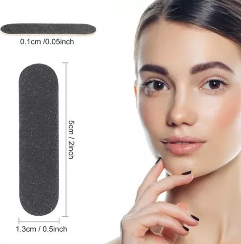 merkloos 100 Mini Dubbelzijdige Nagelvijlen Set - 180/240 Grit - Voor Vrouwen Meisjes Professionele Bulk Nagelbuffer Acryl Manicure Tool (Zwart) (6154102119116)