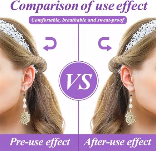 merkloos 300 stuks oorlelsteunpleisters - Verlicht de druk die ontstaat door het uitrekken van het oor - Platte oorlelpleisters voor mannen en vrouwen - Duurzame oorlelsteun (6151902322319)