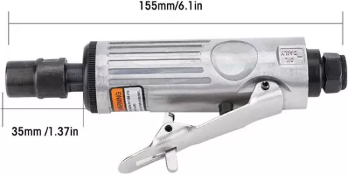 merkloos Angle Grinder Set - 16-delig Pneumatisch Schuurgereedschap voor Polijsten 1/4 