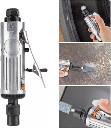 merkloos Angle Grinder Set - 16-delig Pneumatisch Schuurgereedschap voor Polijsten 1/4 