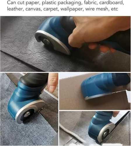 Merkloos Allecto plus - Mini elektrische snijplotter voor stof, tapijt en karton - Draadloze elektrische schaar (8785348904211)