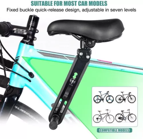 Merkloos Inovra Plus - Kinderfietsstoel met voetsteun. Universele fietsstoel voor kinderen van 2 tot 5 jaar - max. 22 kg (8785335999176)