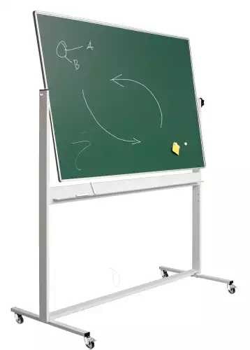 WhiteboardMatch Krijtbord Deluxe - Magnetisch - Dubbelzijdig - Kantelbord - Schoolbord - Eenvoudige montage - Geëmailleerd staal - Groen - 120x200cm (50382)