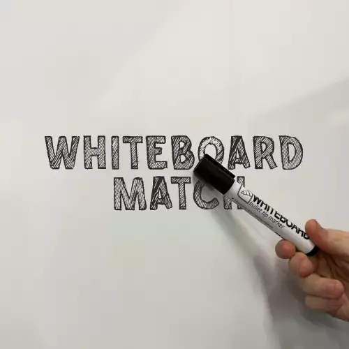 WhiteboardMatch Whiteboard PRO - 2 in 1 - Geëmailleerd staal - Weekplanner - Maandplanner - Jaarplanner - Magnetisch - Wit - 100x200cm (50385)