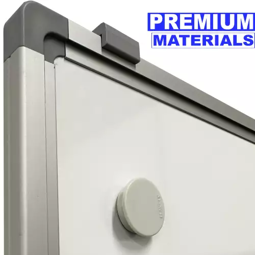 WhiteboardMatch Whiteboard PRO - 2 in 1 - Geëmailleerd staal - Weekplanner - Maandplanner - Jaarplanner - Magnetisch - Wit - 100x300cm (50393)