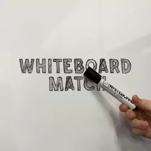WhiteboardMatch Whiteboard Deluxe - Geëmailleerd staal - Schuifmechanisme - Vijfzijdige schoolbordwand - Weekplanner - Maandplanner - Jaarplanner - Magnetisch - Wit - 120x200cm (50419)
