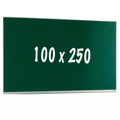 WhiteboardMatch Krijtbord PRO - Magnetisch - Enkelzijdig bord - Schoolbord - Eenvoudige montage - Geëmailleerd staal - Groen - 100x250cm (50430)