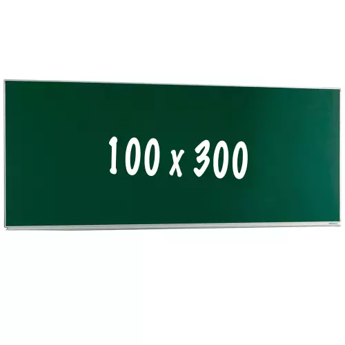 WhiteboardMatch Krijtbord PRO - Magnetisch - Enkelzijdig bord - Schoolbord - Eenvoudige montage - Geëmailleerd staal - Groen - 100x300cm (50432)