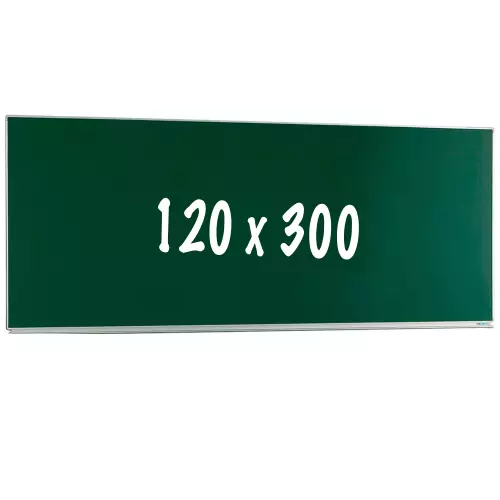 WhiteboardMatch Krijtbord PRO - Magnetisch - Enkelzijdig bord - Schoolbord - Eenvoudige montage - Geëmailleerd staal - Groen - 120x300cm (50433)