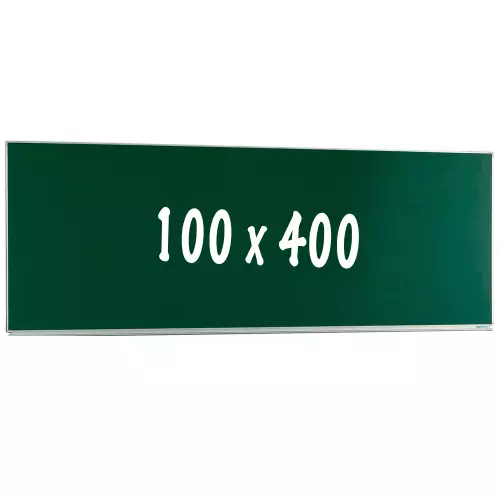 WhiteboardMatch Krijtbord PRO - Magnetisch - Enkelzijdig bord - Schoolbord - Eenvoudige montage - Geëmailleerd staal - Groen - 100x400cm (50434)