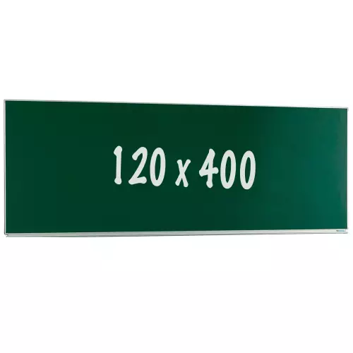 WhiteboardMatch Krijtbord PRO - Magnetisch - Enkelzijdig bord - Schoolbord - Eenvoudige montage - Geëmailleerd staal - Groen - 120x400cm (50435)