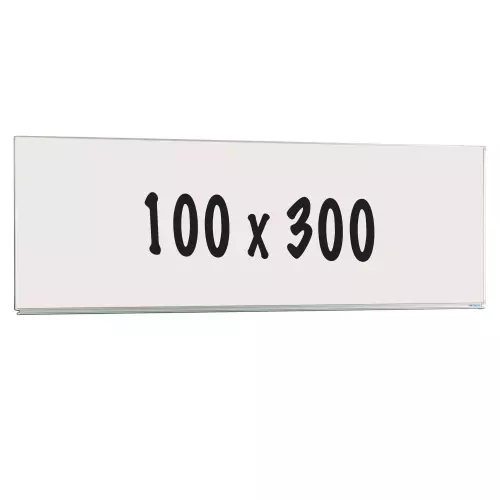 WhiteboardMatch Whiteboard Deluxe - Geëmailleerd staal - Enkelzijdig bord - Weekplanner - Maandplanner - Jaarplanner - Magnetisch - Wit - 100x300cm (50440)