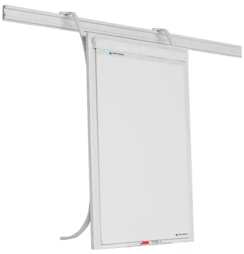 WhiteboardMatch Whiteboardrail PRO - Geëmailleerd staal - Weekplanner - Maandplanner - Jaarplanner - Magnetisch - Wit - 70x100cm (50481)