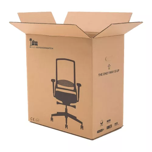 In And OutdoorMatch In And OutdoorMatch Bureaustoel Rona - Kunstleer - Bruin - Hoogwaardige bekleding - Comfortabel gevoerd - Metalen frame - Luxe uitstraling (57907)